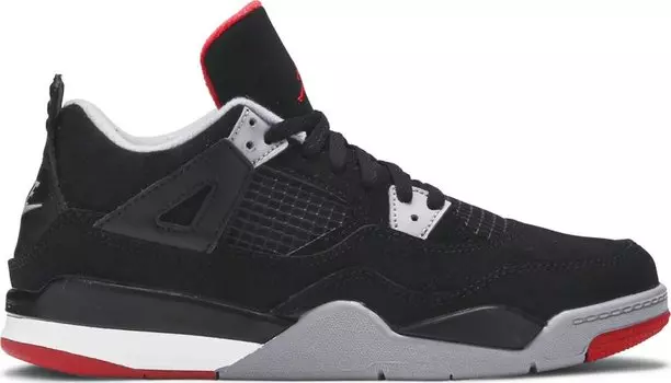 Кроссовки Air Jordan 4 Retro OG PS Bred 2019, черный