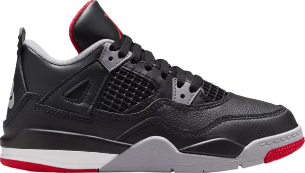 Кроссовки Air Jordan 4 Retro PS 'Bred Reimagined', черный