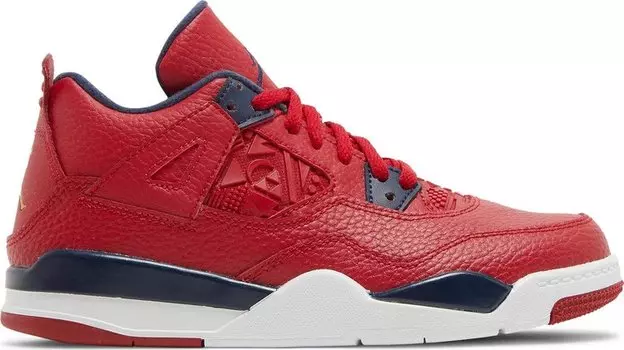 Кроссовки Air Jordan 4 Retro PS FIBA, красный
