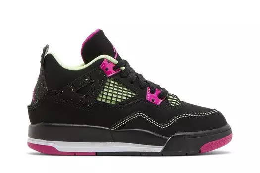 Кроссовки Air Jordan 4 Retro PS 'Fuchsia', черный