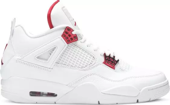 Кроссовки Air Jordan 4 Retro Red Metallic, белый