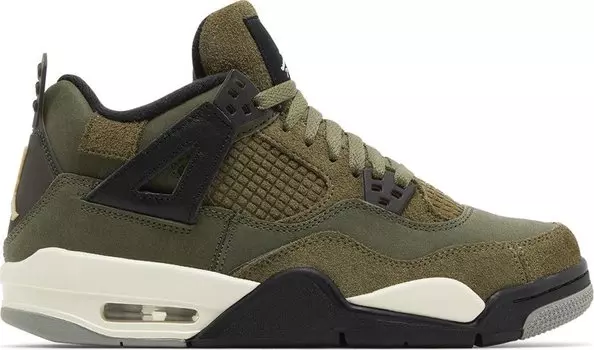 Кроссовки Air Jordan 4 Retro SE GS 'Craft - Olive', зеленый
