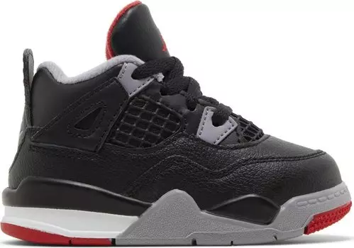 Кроссовки Air Jordan 4 Retro TD 'Bred Reimagined', черный