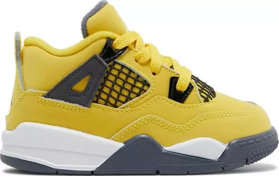 Кроссовки Air Jordan 4 Retro TD Lightning 2021, желтый