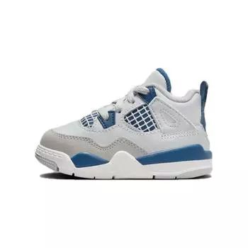 Кроссовки Air Jordan 4 Retro TD 'Military Blue' 2024, белый/синий
