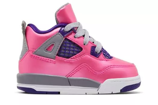 Кроссовки Air Jordan 4 Retro TD Pink Foil, розовый