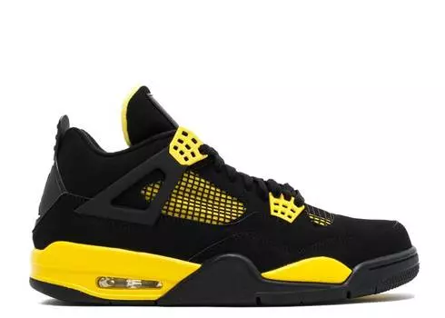 Кроссовки AIR JORDAN 4 RETRO 'THUNDER' 2012, черный