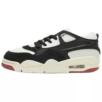 Кроссовки Air Jordan 4 Vintage Basketball Shoes Men Low-top Sail Color/black Color-canyon Rust Color-coconut Milk Color-white Color, черный