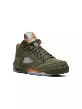 Кроссовки Air Jordan 5 Olive Jordan Kids, зеленый