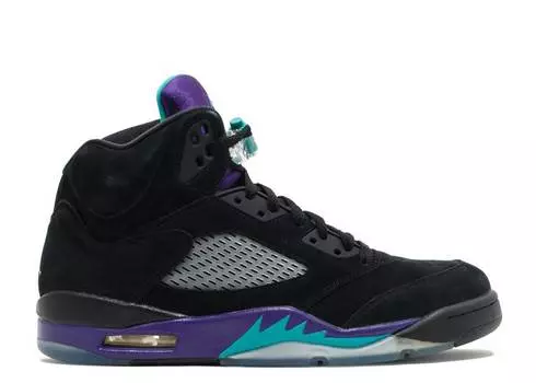 Кроссовки AIR JORDAN 5 RETRO 'BLACK GRAPE', черный