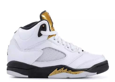 Кроссовки AIR JORDAN 5 RETRO BP 'OLYMPIC', белый