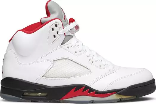 Кроссовки Air Jordan 5 Retro Fire Red 2013, белый