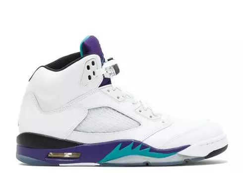 Кроссовки AIR JORDAN 5 RETRO 'GRAPE' 2013, белый