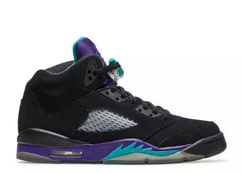 Кроссовки AIR JORDAN 5 RETRO GS 'BLACK GRAPE', черный