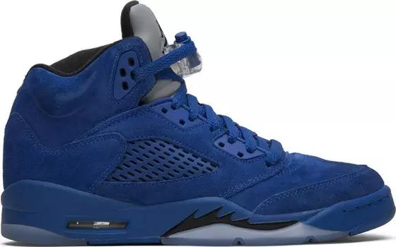 Кроссовки Air Jordan 5 Retro GS Blue Suede, синий