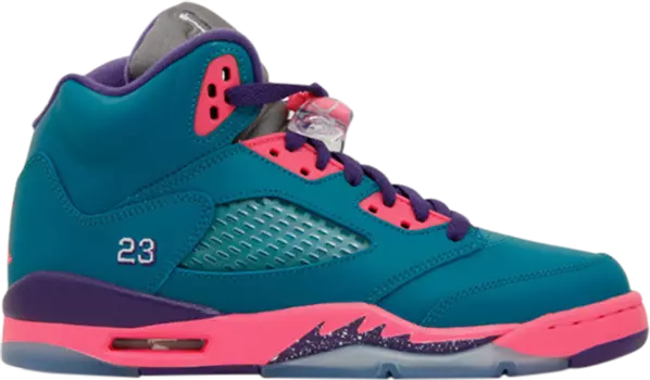 Кроссовки Air Jordan 5 Retro GS Teal, зеленый