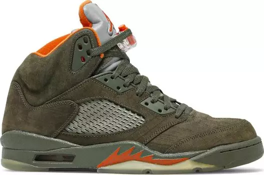 Кроссовки Air Jordan 5 Retro LS Olive, зеленый