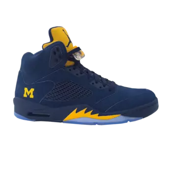 Кроссовки Air Jordan 5 Retro 'Michigan Wolverines' PE, синий