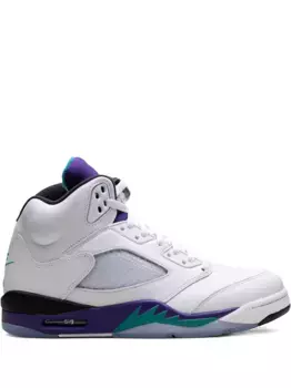 Кроссовки Air Jordan 5 Retro OG New Emerald/Grape Ice, белый