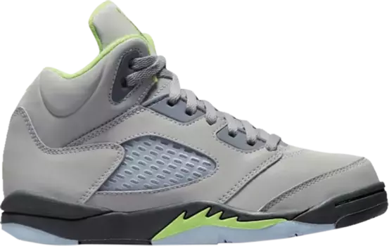Кроссовки Air Jordan 5 Retro PS Green Bean 2022, серый