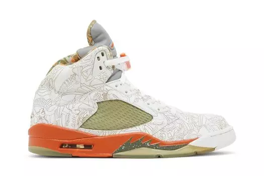Кроссовки Air Jordan 5 Retro RA 'Laser', белый