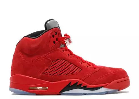 Кроссовки AIR JORDAN 5 RETRO 'RED SUEDE', красный