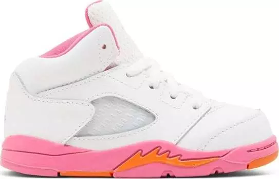 Кроссовки Air Jordan 5 Retro TD Pinksicle, белый (Размер 21 RU)
