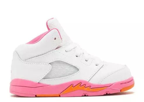 Кроссовки AIR JORDAN 5 RETRO TD 'PINKSICLE', белый
