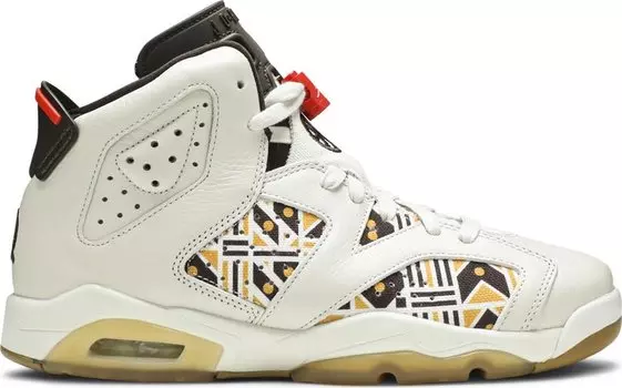 Кроссовки Air Jordan 6 GS Retro Quai 54 - Sail Gum, загар