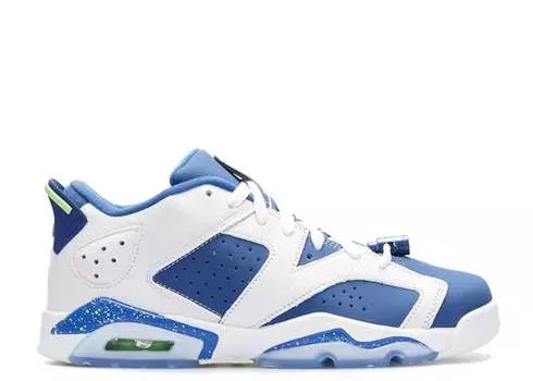 Кроссовки AIR JORDAN 6 LOW BG 'GHOST GREEN', белый