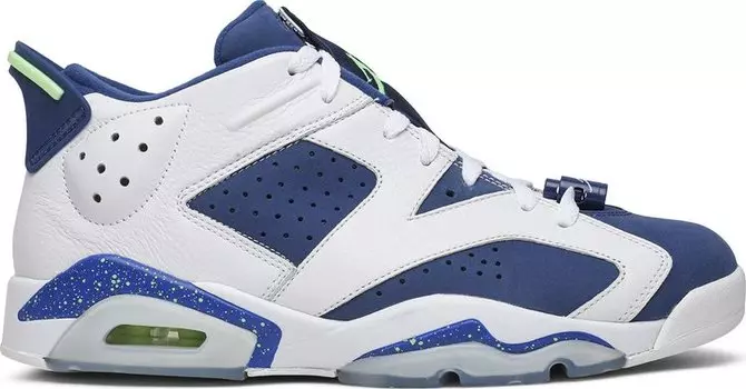 Кроссовки Air Jordan 6 Low Ghost Green, белый