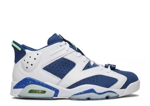 Кроссовки AIR JORDAN 6 LOW 'GHOST GREEN', белый