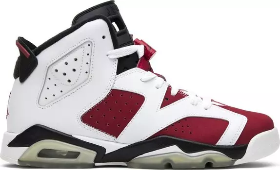 Кроссовки Air Jordan 6 Retro BG Carmine, белый