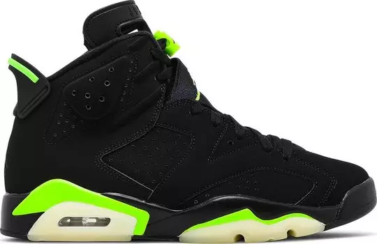 Кроссовки Air Jordan 6 Retro Electric Green, черный
