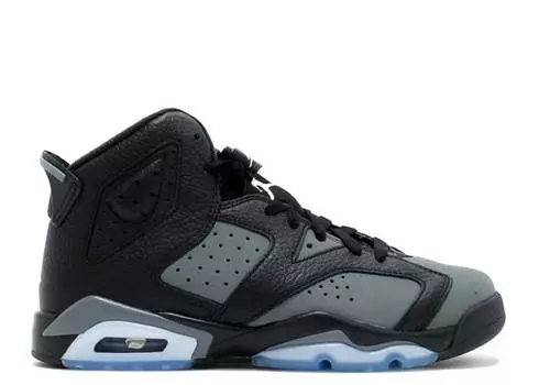 Кроссовки AIR JORDAN 6 RETRO GS 'BLACK COOL GREY', черный