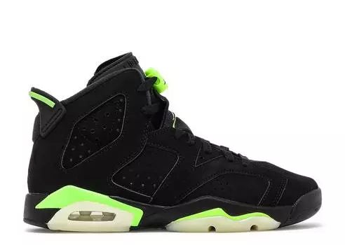 Кроссовки AIR JORDAN 6 RETRO GS 'ELECTRIC GREEN', черный