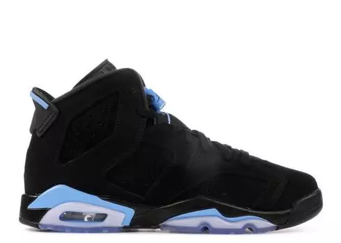 Кроссовки AIR JORDAN 6 RETRO GS 'UNC', черный
