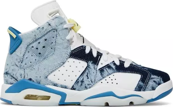 Кроссовки Air Jordan 6 Retro GS Washed Denim 2022, синий