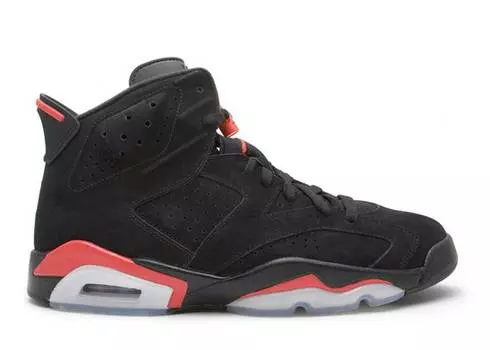Кроссовки AIR JORDAN 6 RETRO INFRARED PACK 'BLACK', черный