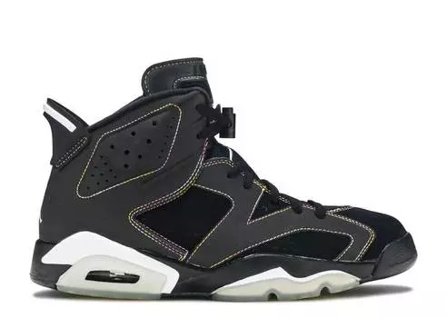 Кроссовки AIR JORDAN 6 RETRO 'LAKERS', черный