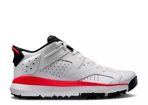 Кроссовки AIR JORDAN 6 RETRO LOW GOLF 'INFRARED', белый
