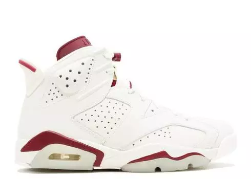 Кроссовки AIR JORDAN 6 RETRO 'MAROON' 2015, белый