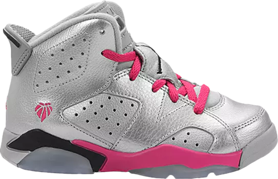 Кроссовки Air Jordan 6 Retro PS Valentines Day, серебряный
