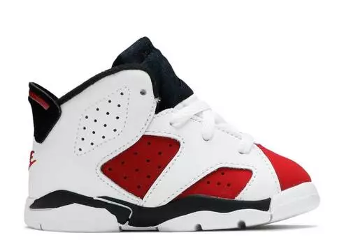 Кроссовки AIR JORDAN 6 RETRO TD 'CARMINE' 2021, белый