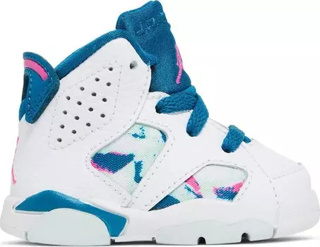 Кроссовки Air Jordan 6 Retro TD Green Abyss, белый