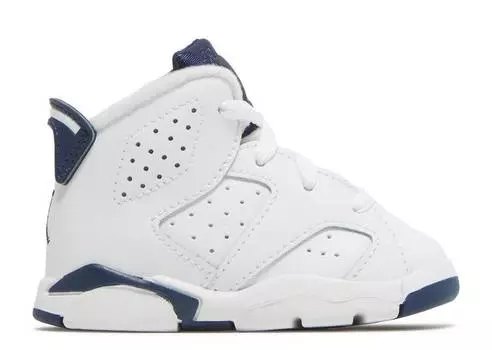 Кроссовки AIR JORDAN 6 RETRO TD 'MIDNIGHT NAVY' 2022, белый