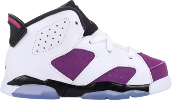 Кроссовки Air Jordan 6 Retro TD Vivid Pink, белый
