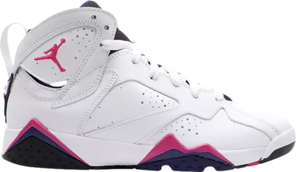 Кроссовки Air Jordan 7 Retro GS Fireberry, белый