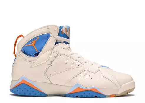 Кроссовки AIR JORDAN 7 RETRO 'PACIFIC BLUE', белый