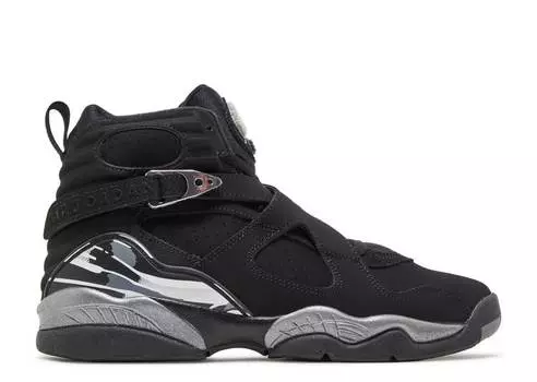 Кроссовки AIR JORDAN 8 RETRO BG 'CHROME' 2015, черный